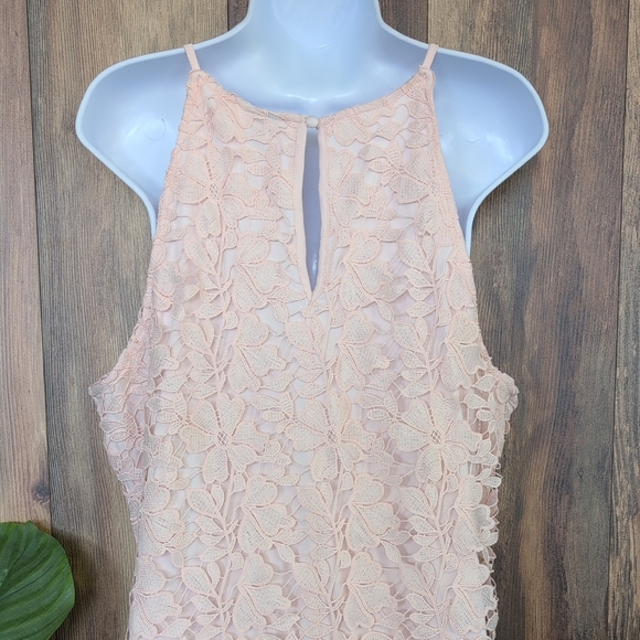 a new day Women's Floral Lace/Embroidered Layered Midi Dress NWT XL M313 - Picture 4 of 8